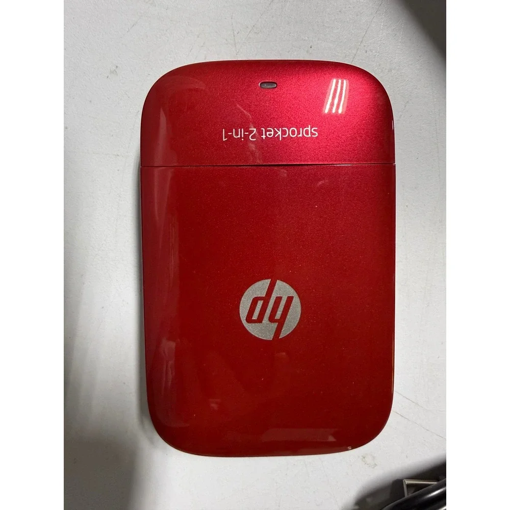 HP Sprocket 2-in-1 Portable Instant Camera and Photo Printer Red 2x3 ZINK